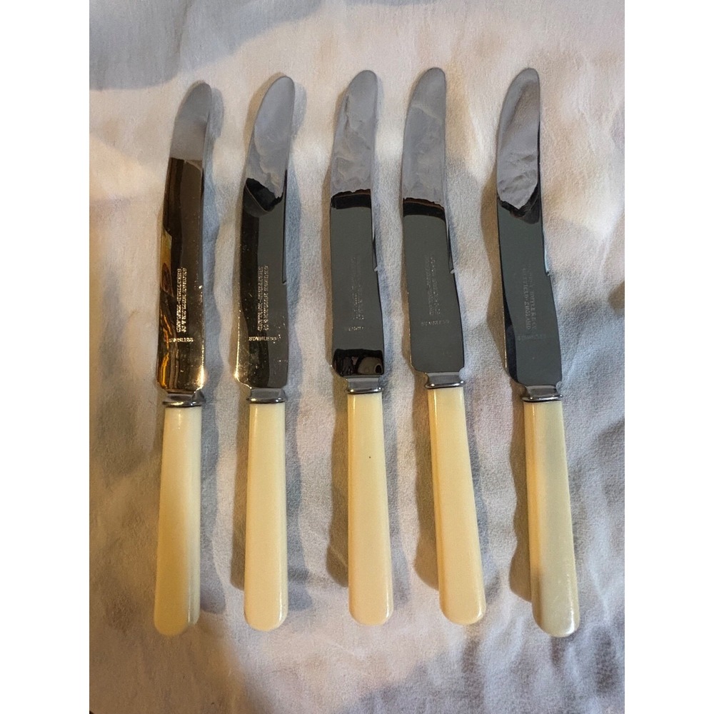 New French Hollow Knife Produx (Stainless by Sheffield Steel Lot of‎ 6